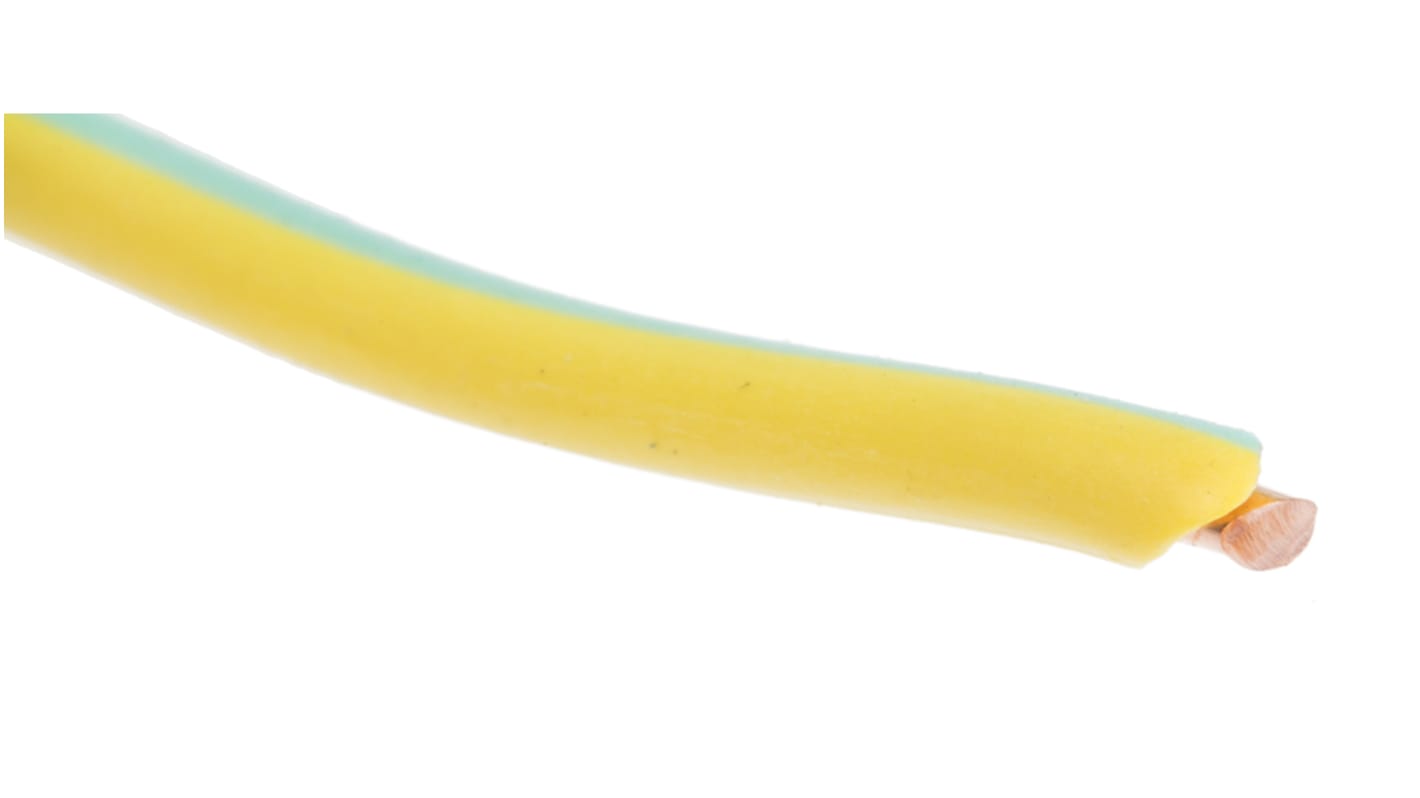 Fils de câblage RS PRO, 1,5 mm², Vert/Jaune, 100m, 450/750 V