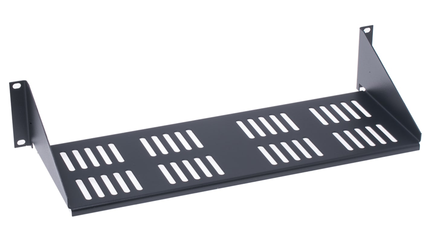 CAMDENBOSS Sort 2U Udliggerhylde, 180mm x 446mm