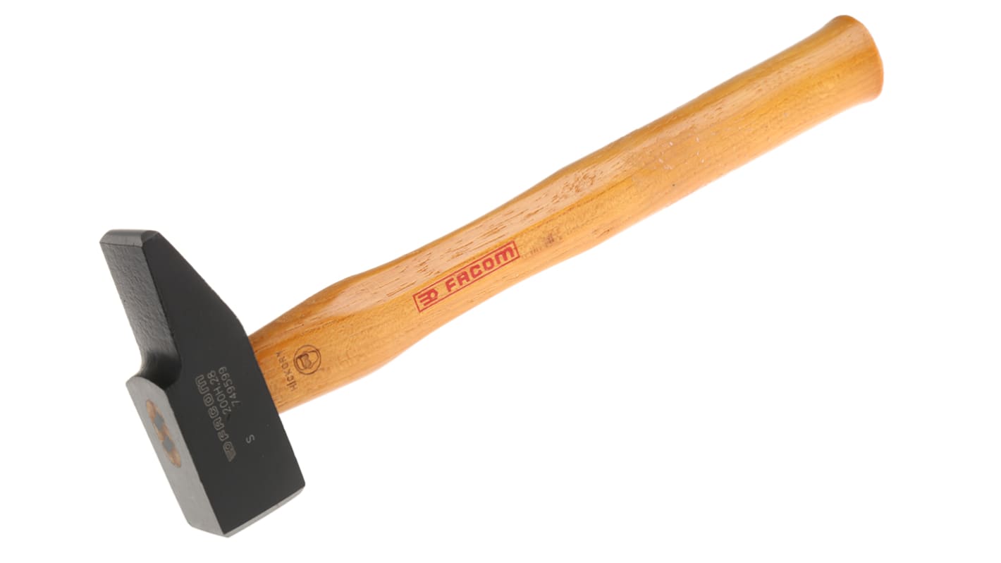 200H.28 Steel Engineer's Hammer with Hickory Wood Handle, 380g RS