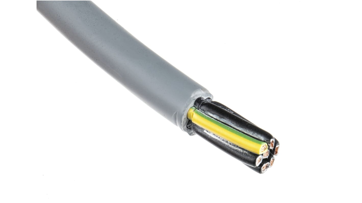 Lapp ÖLFLEX CLASSIC 130 H Control Cable, 7 Cores, 1.5 mm², YY, Unscreened, 50m, Grey LSZH Sheath, 15 AWG