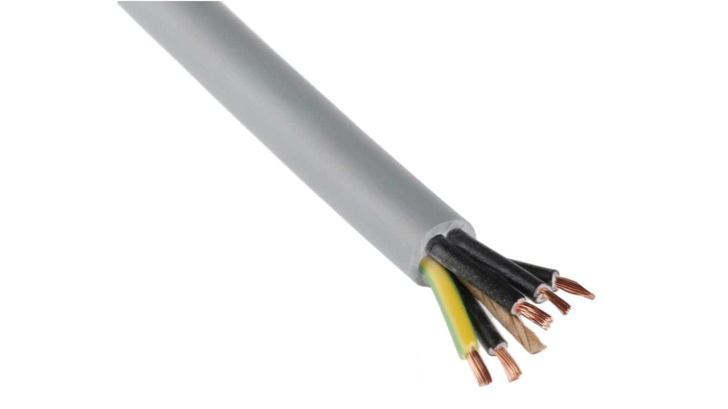 Lapp Control Cable, 5-leder, 0,75 mm², Uskærmet, Grå, UD: 6.9mm 50m, ÖLFLEX CLASSIC 130 H, CE, RoHS, UL