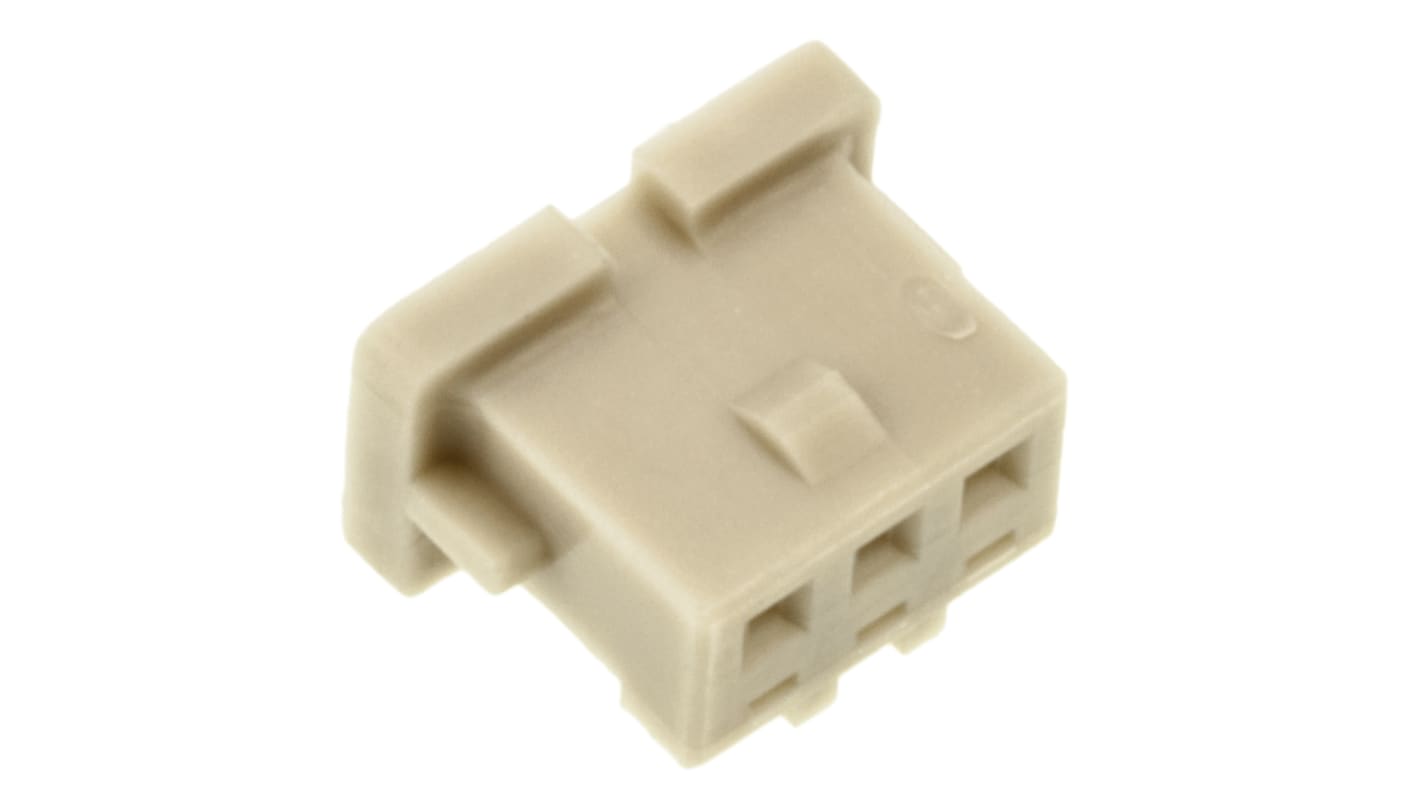 Hirose, DF13 Male Connector Housing, 1.25mm Pitch, 3 Way, 1 Row