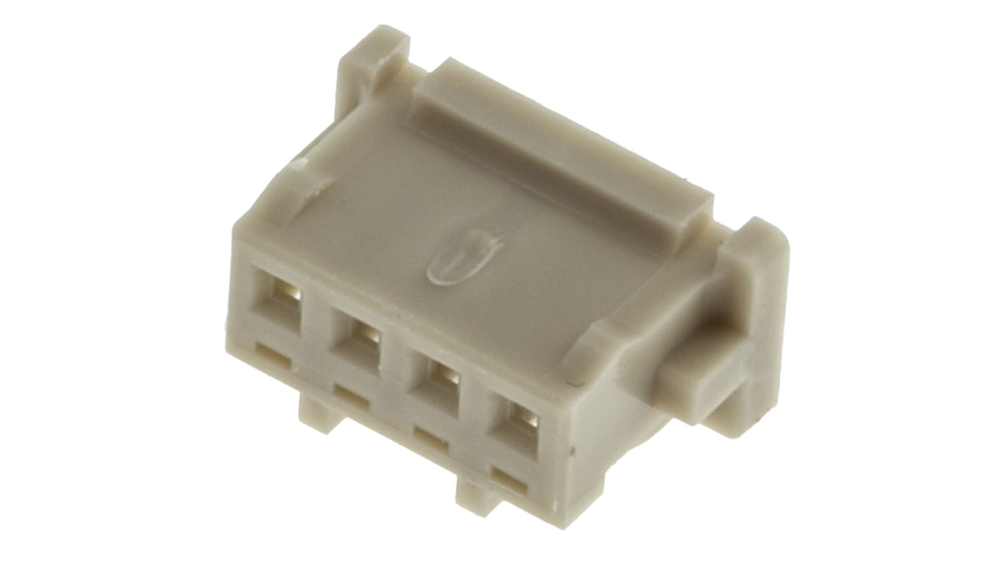 Hirose, DF13 Female Connector Housing, 1.25mm Pitch, 4 Way, 1 Row