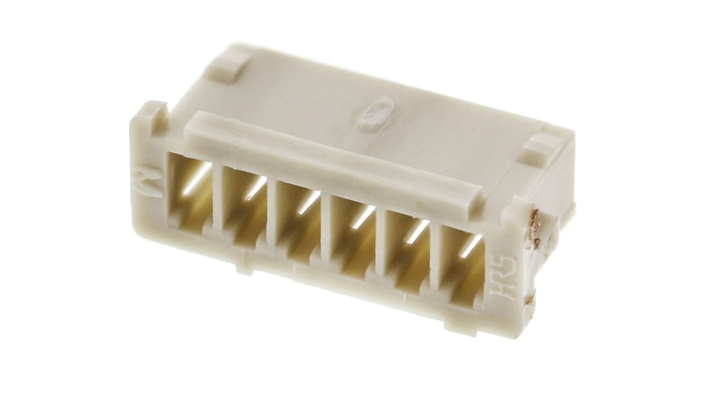 Hirose, DF13 Male Connector Housing, 1.25mm Pitch, 6 Way, 1 Row