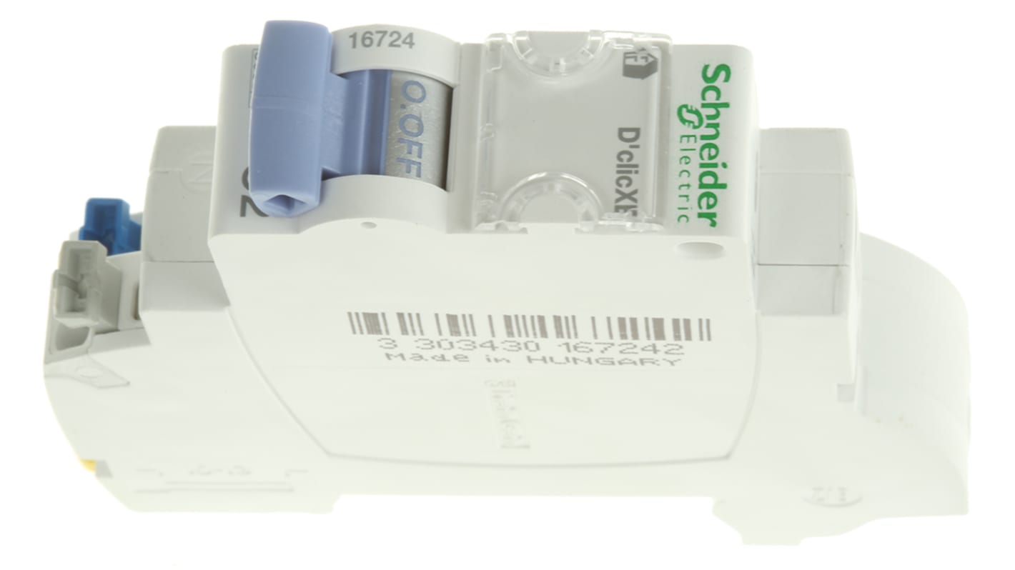 Schneider Electric D'clic MCB Mini Circuit Breaker2P, 2A Curve C