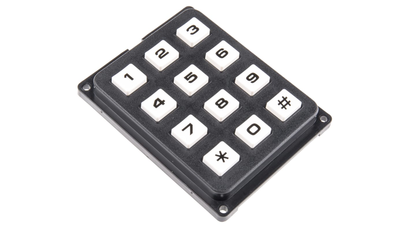 Clavier numérique EOZ, 12 touches type 4 x 3, à point commun, IP40