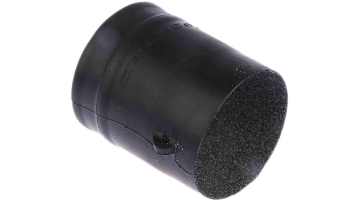 TE Connectivity Straight Black, Fluid Resistant Elastomer Adhesive Lined, 30mm