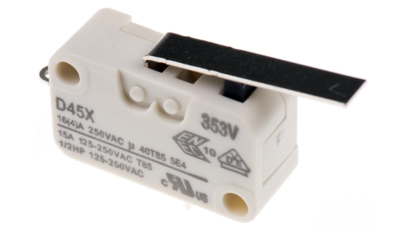 Microinterruttore, ZF, SPDT, 16 A a 250 V c.a., A saldare