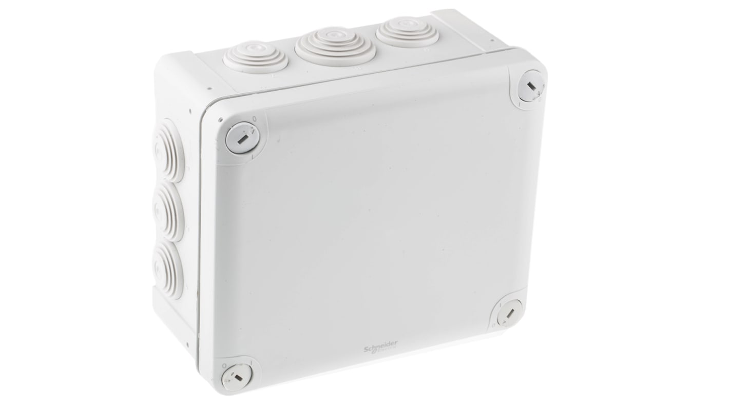 Schneider Electric Mureva Series Grey Polypropylene Junction Box, IP55, 150 x 80 x 175mm