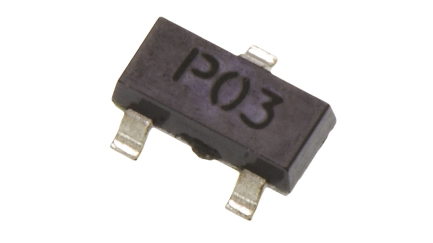 DiodesZetex Pチャンネル MOSFET30 V 1.1 A 表面実装 パッケージSOT-23 3 ピン