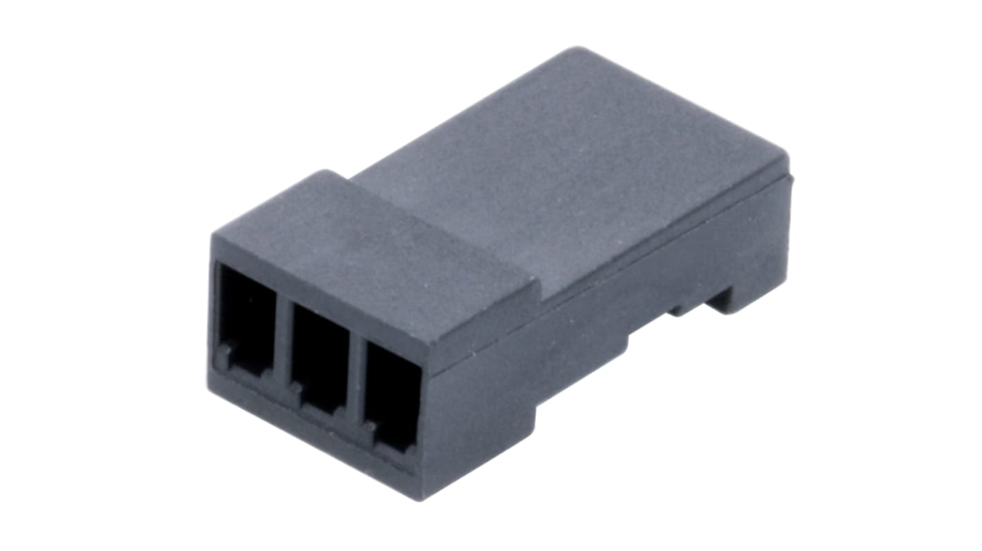 Carcasa de conector Stelvio Kontek 4853248003740, Serie 48532480, paso: 2.54mm, 3 contactos, , 1 fila filas, Recto,