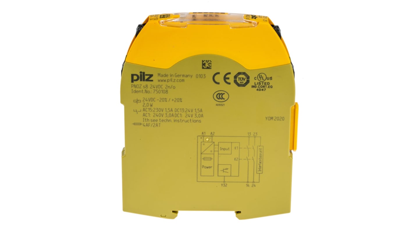 PNOZsigmaシリーズ Output Module PNOZ用 DINレール スプリング 98 x 12.5 x 120 mm 出力モジュール Pilz