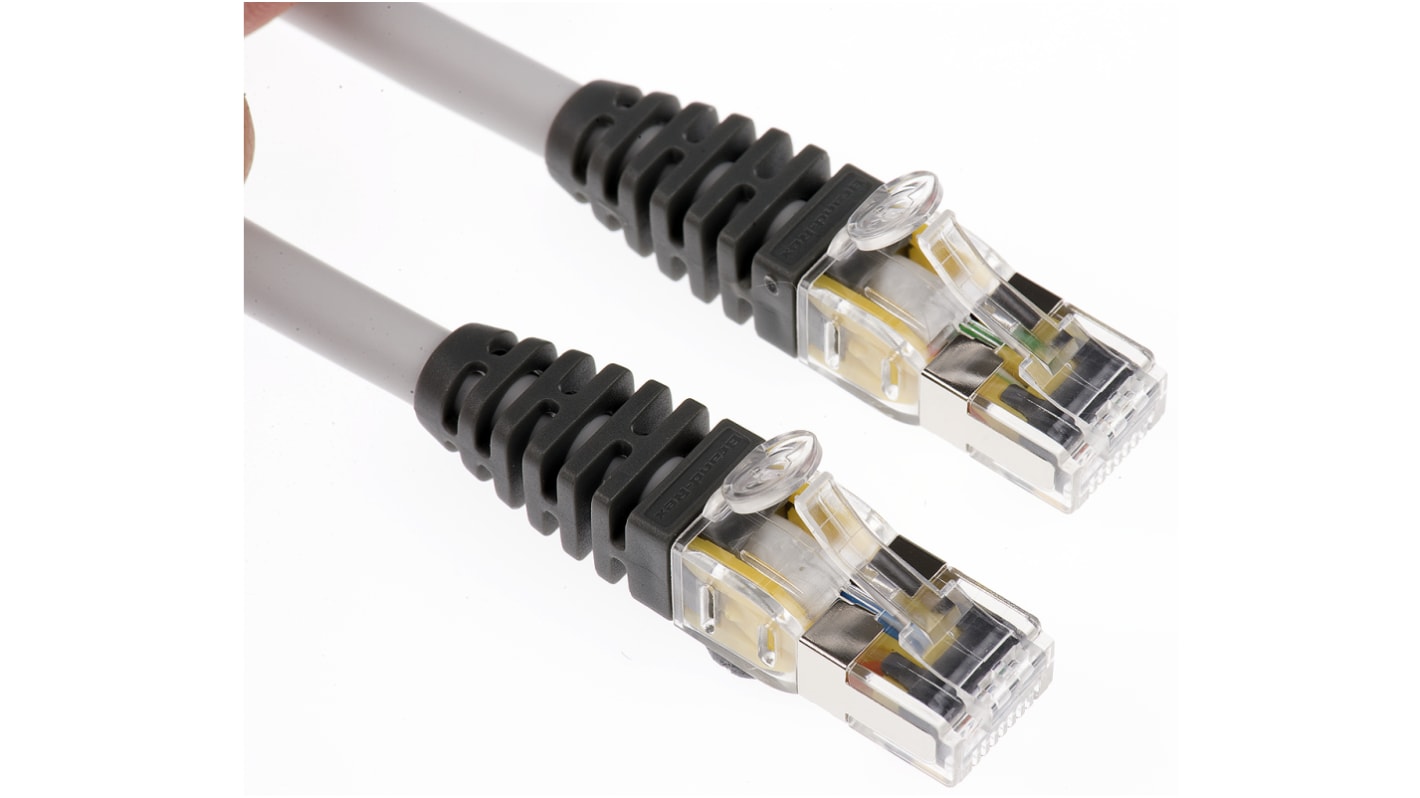 Brand-Rex Cat6 Male RJ45 to Male RJ45 Ethernet Cable, S/FTP, Grey LSZH Sheath, 5m