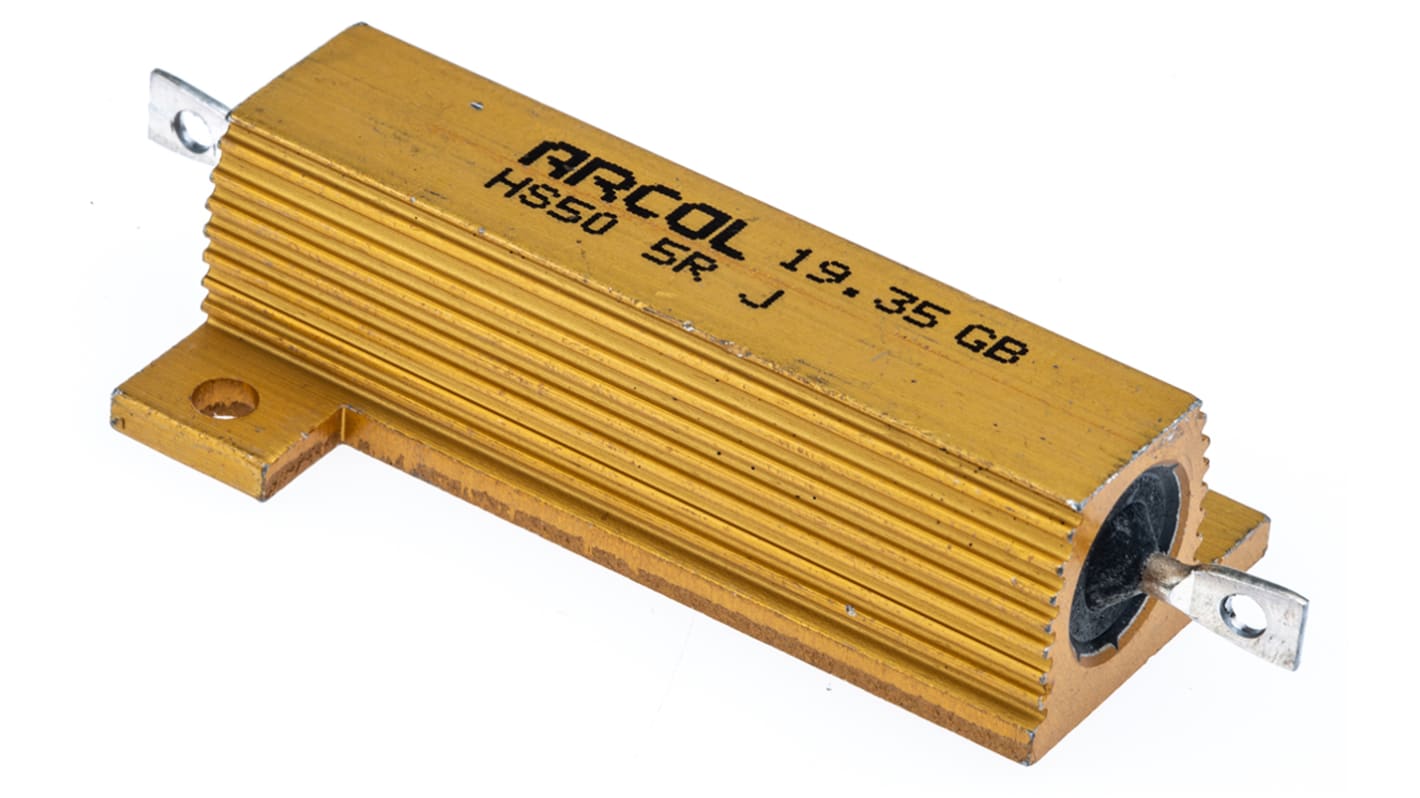 sourcingmap 50 W 4 Ohm 5% Alluminio Alloggiamento Resistore Vite