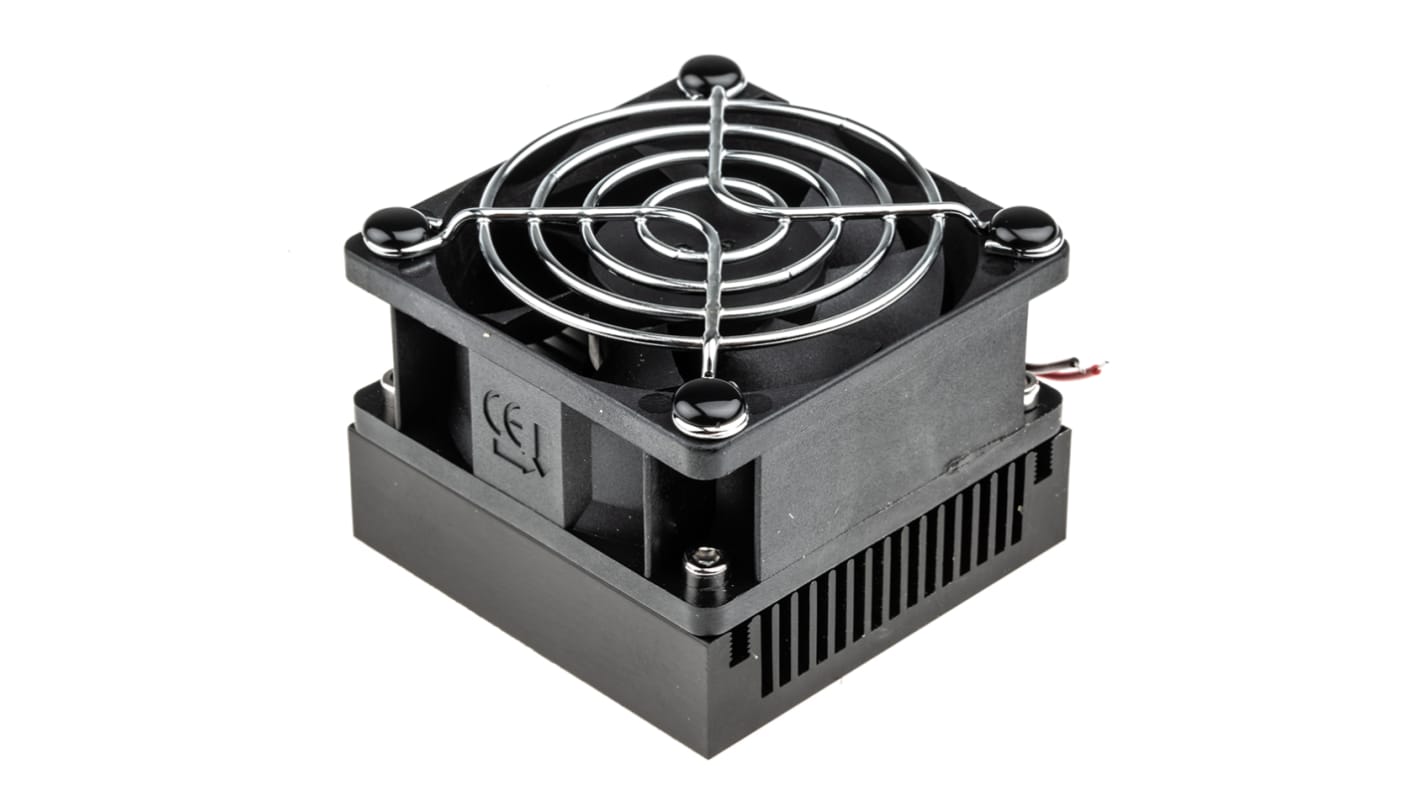 Heatsink, Universal Square Alu with fan, 0.5K/W, 60 x 60 x 47mm