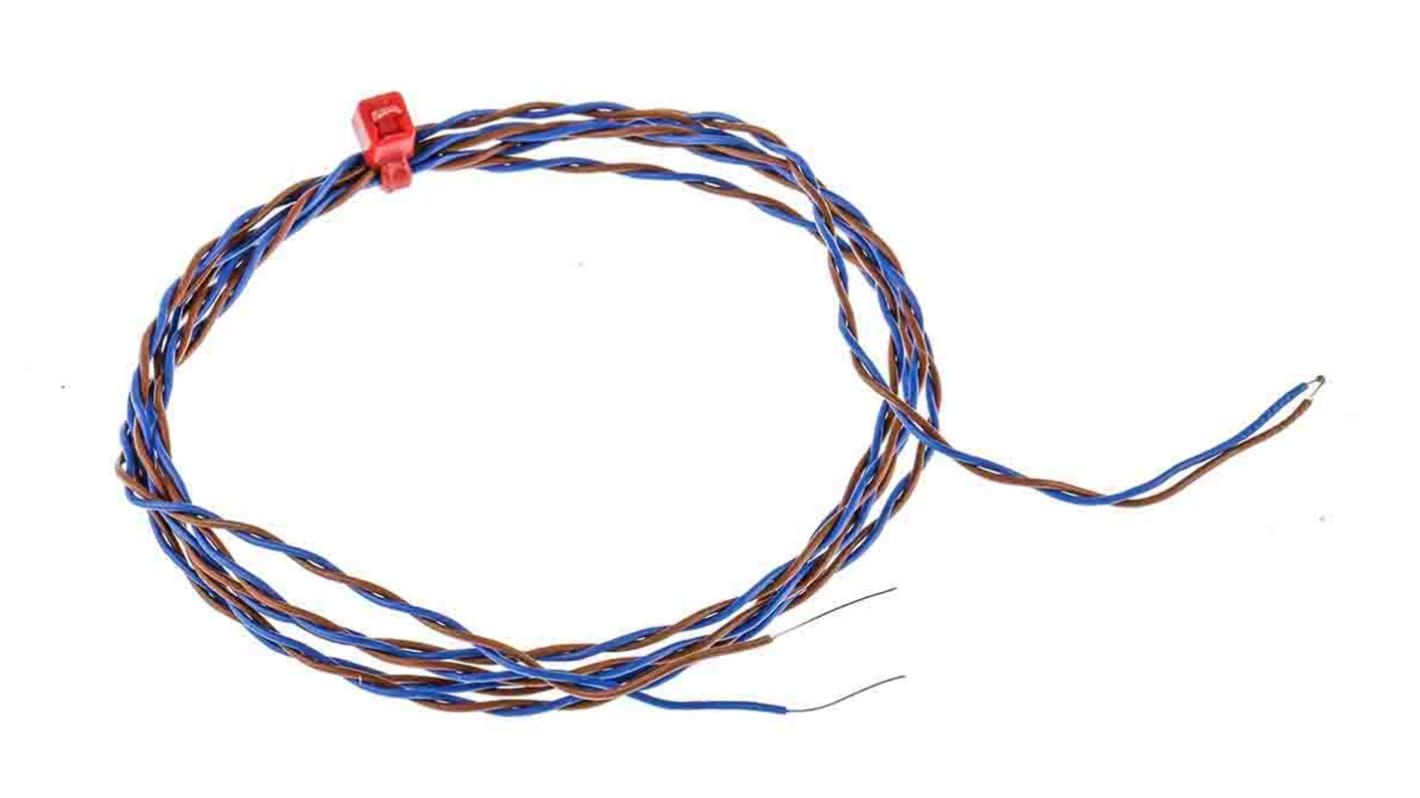 Termopar tipo K RS PRO, Ø sonda 1/0.2mm x 1m, temp. máx +250°C, cable de 1m, conexión Extremo de cable pelado