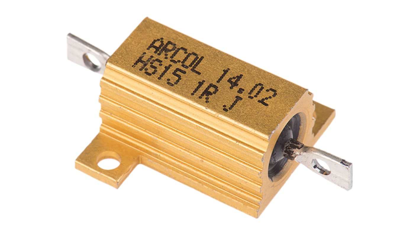 Arcol, 1Ω 15W Wire Wound Chassis Mount Resistor HS15 1R J ±5%