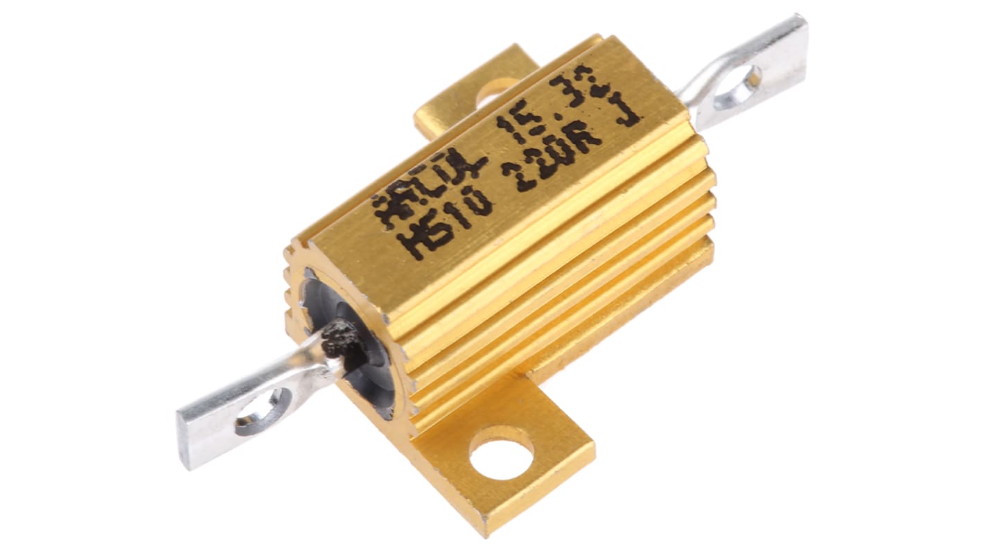 Arcol, 220Ω 10W Wire Wound Chassis Mount Resistor HS10 220R J ±5%