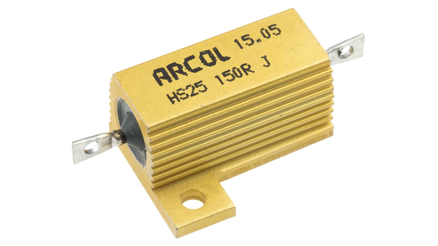 Arcol シャーシ取り付け抵抗器,25W,150Ω,±5%