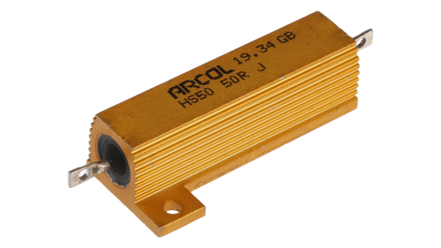 Arcol, 50Ω 50W Wire Wound Chassis Mount Resistor HS50 50R J ±5%