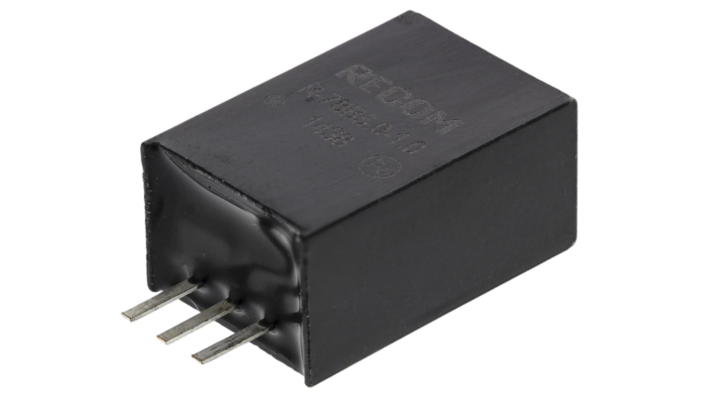 Regolatore switching Recom, ingresso 6.5 → 28V cc, uscita 5V cc, 1A, 5W