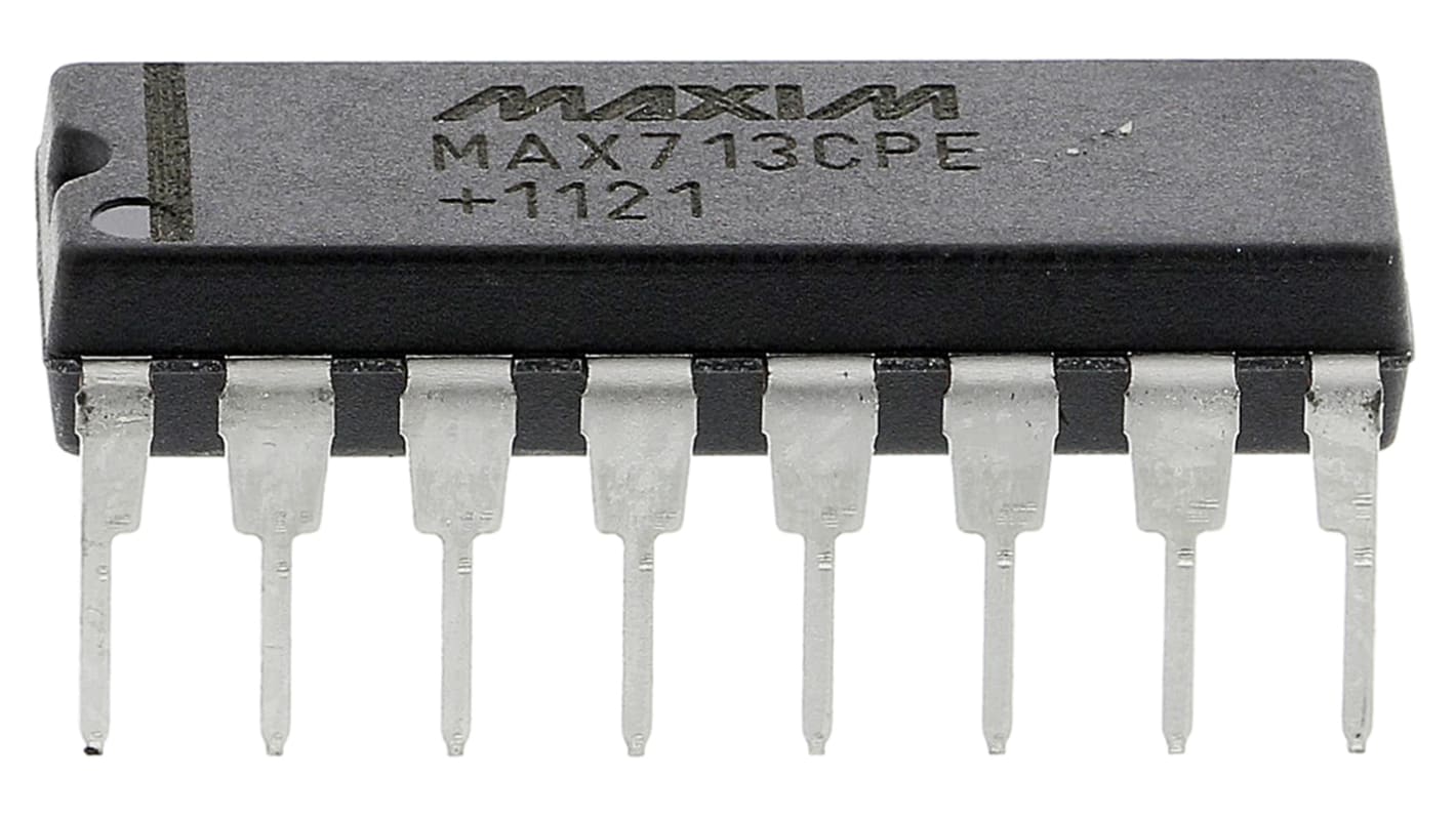 Maxim Integrated MAX713CPE+, Battery Charge Controller IC NiCD, NiMH, 4.5 to 5.5 V 16-Pin, PDIP