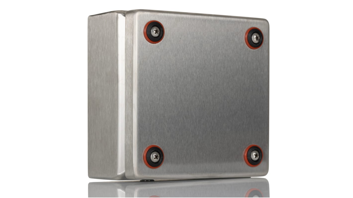 Rittal KEL Series 304 Stainless Steel Wall Box, IP66, ATEX, IECEx, 150 mm x 150 mm x 80mm