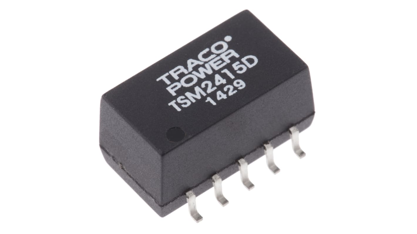 Convertisseur DC-DC TRACOPOWER, TSM, Montage en surface, 1W, 2 sorties, ±15V c.c., ±30mA