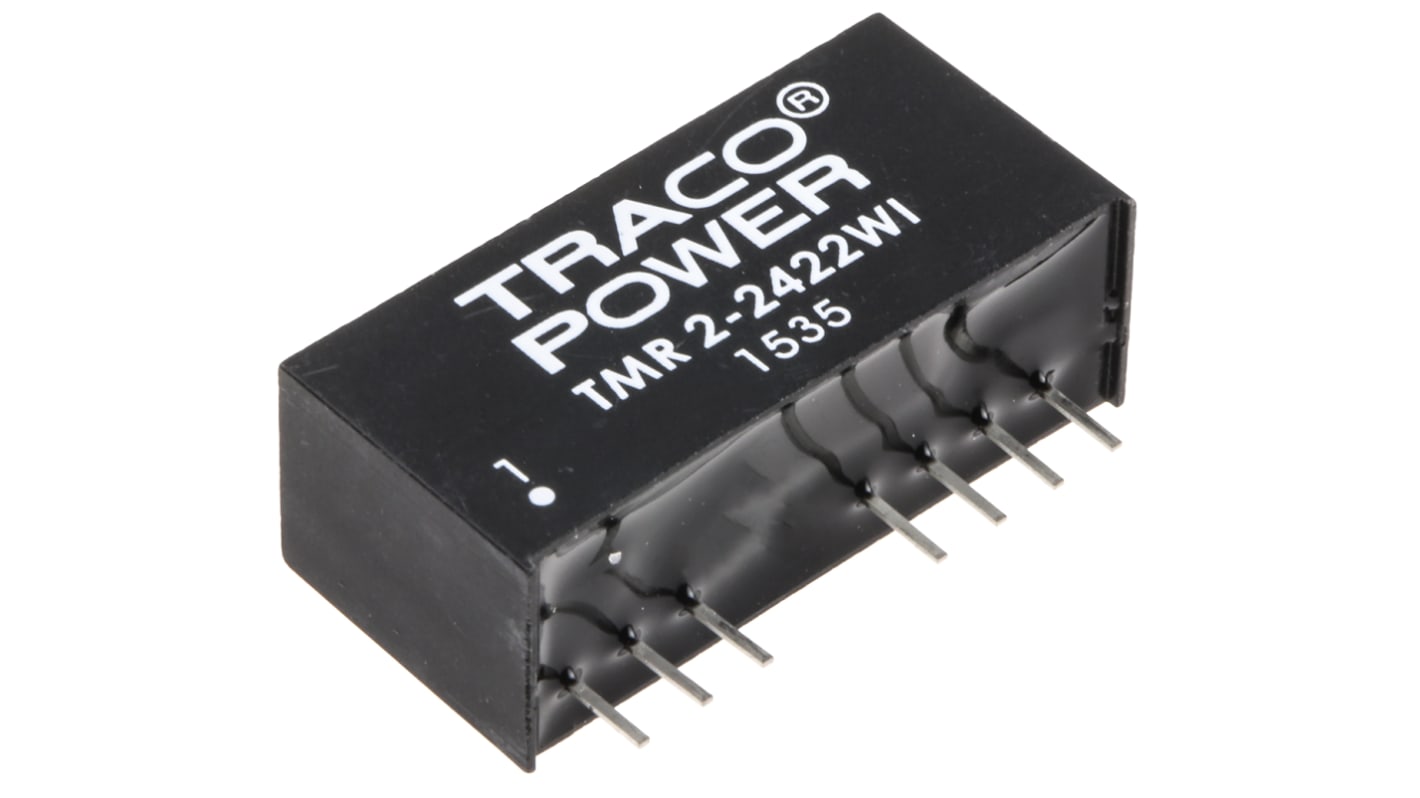 TRACOPOWER TMR 2WI DC-DC Converter, ±12V dc/ ±85mA Output, 9 → 36 V dc Input, 2W, Through Hole, +85°C Max Temp