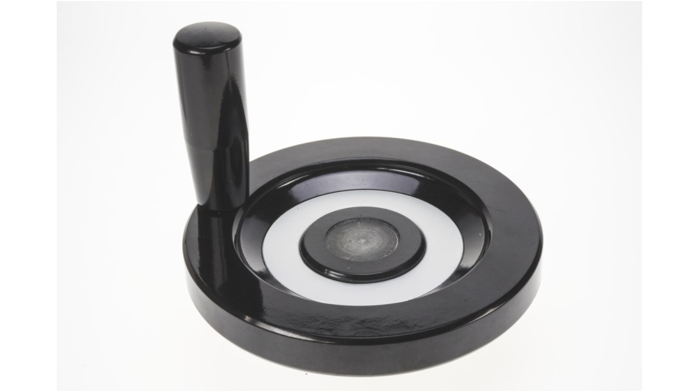 Elesa Black Duroplast Hand Wheel, 150mm diameter