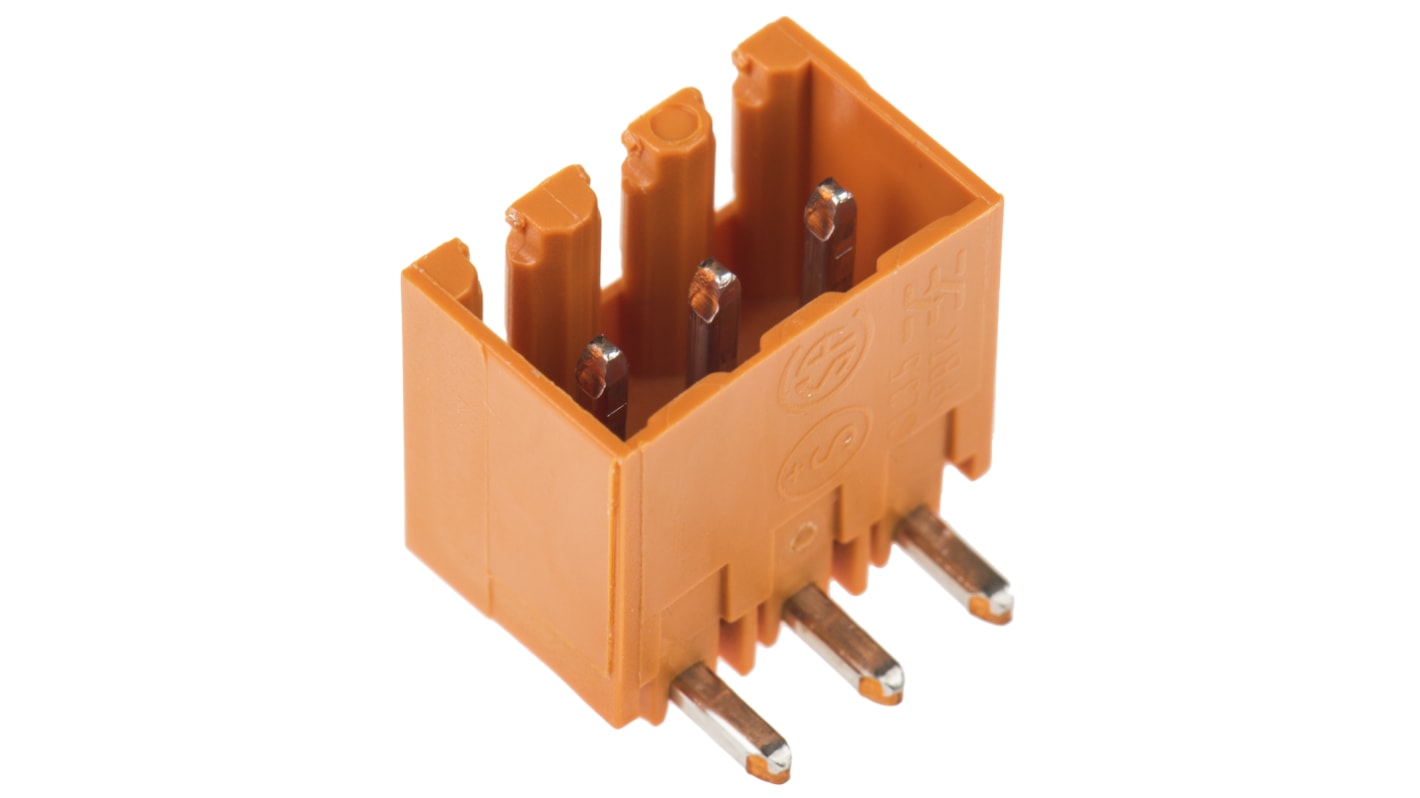 1605080000 Weidmuller 3.5mm Pitch 3 Way Right Angle Pluggable