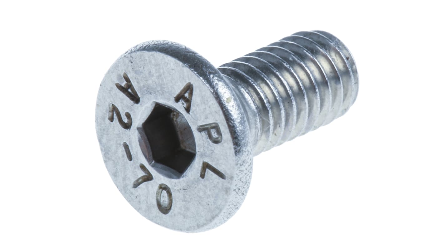 Vite a brugola in acciaio inox RS PRO, filettatura M4 x 10mm