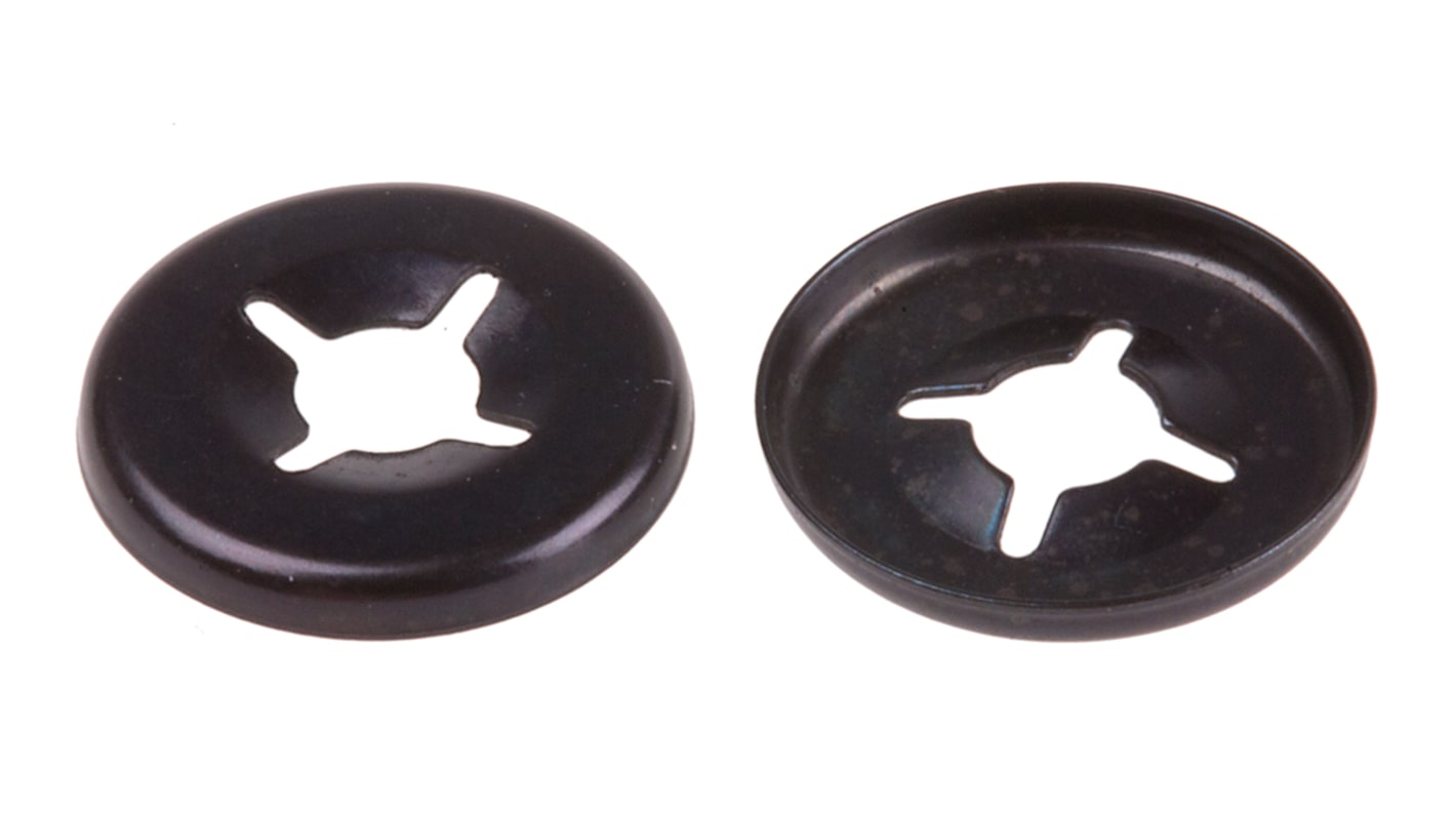 RS PRO Enamelled Steel Open Push-On Fastener for 3mm Shaft | RS