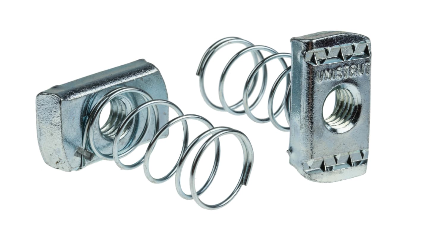 P 1008 M10 Unistrut Channel Nut, M10, Nut Base Dimensions 35 x 19 x 8mm, Steel, 0.04kg RS