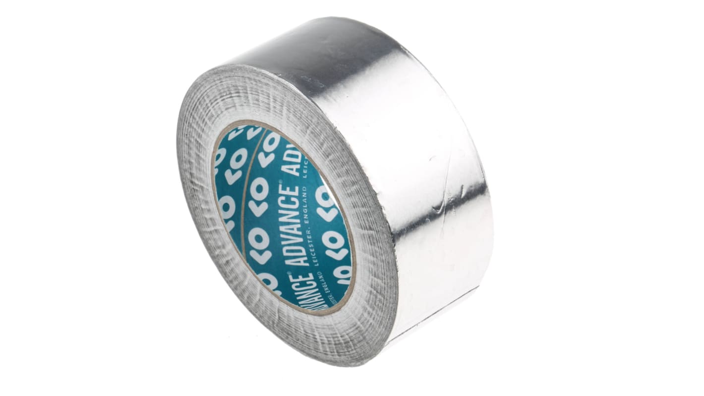 Taśma metalizowana szerokość 50mm Taśma aluminiowa grubość folii 0.04mm Advance Tapes wytrzymałość termiczna +110°C 3,8