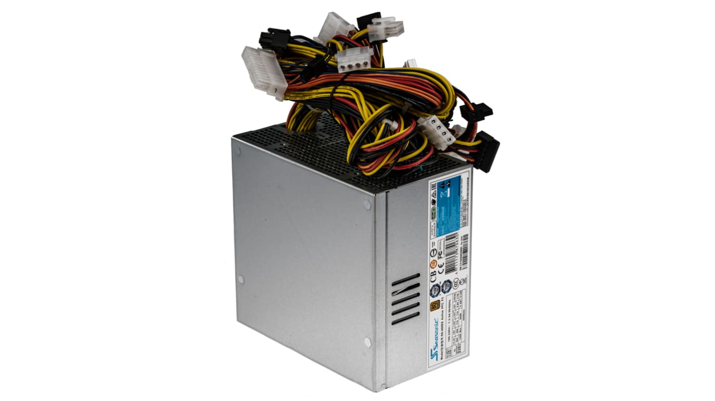 Fuente de alimentación de PC, entrada 220V ac, Salida 3.3 V dc, 5 V dc, ±12 V dc 400W