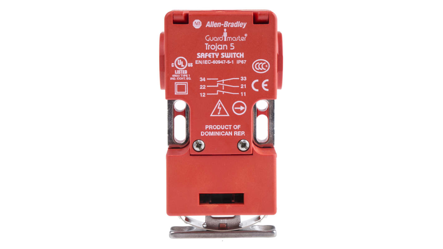 Allen Bradley Guardmaster minősített biztonsági kapcsoló 440K-T11090, 2NC/1NO, Üvegszál burkolat, IP67, 95 x 32 x 52