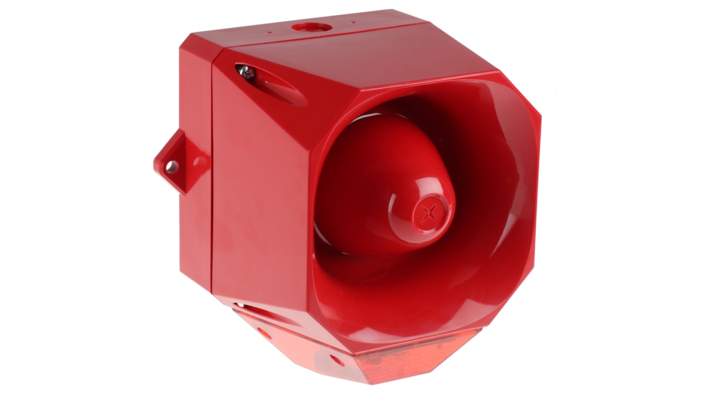 Segnalatore acustico e luminoso Eaton serie Fulleon, Asserta Midi, Rosso, 230 V c.a., 110dB a 1 m, IP66