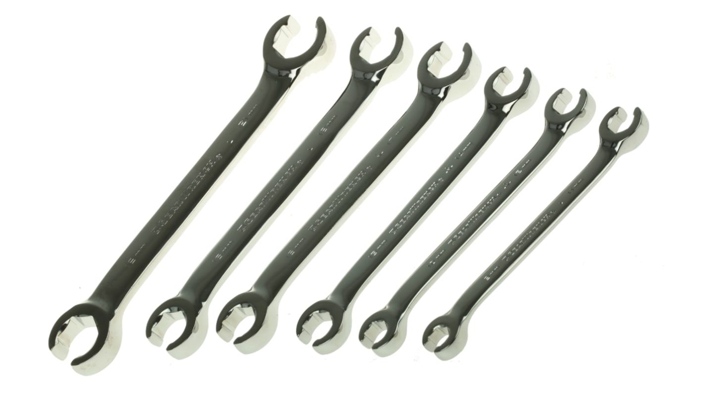 81906 GearWrench 6Piece Crow Foot Spanner Set, 9 x 11 → 19 x 21 mm RS