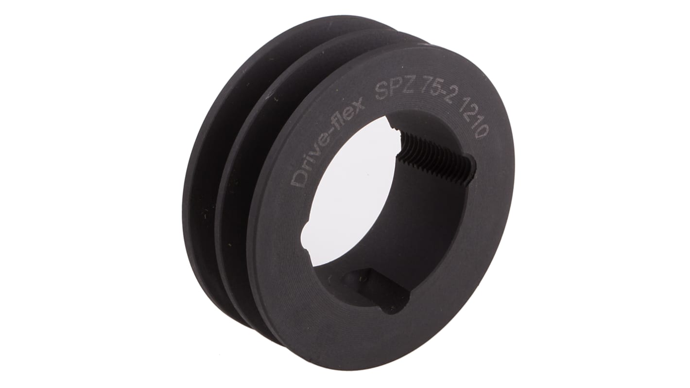 RS PRO Stahl Riemenscheibe Ø 79mm, Bohrung 32mm