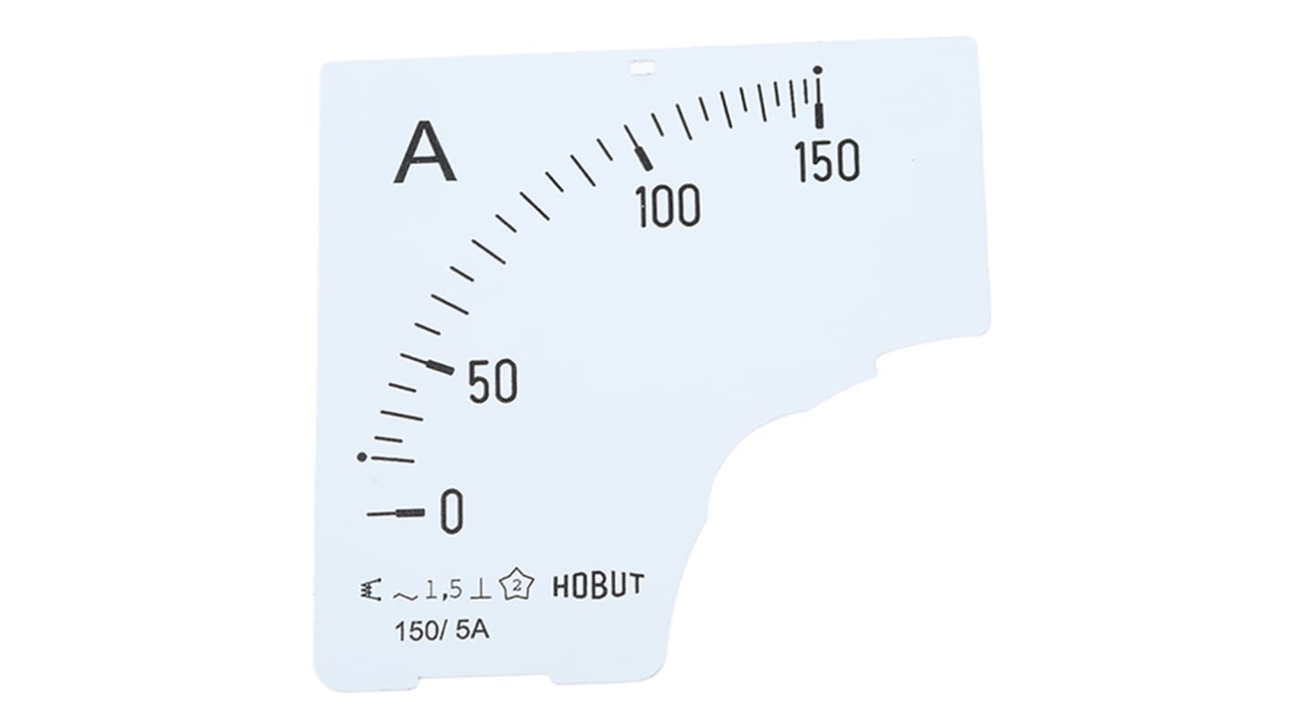 Scala misuratore 0/150A per CT 150/5A HOBUT