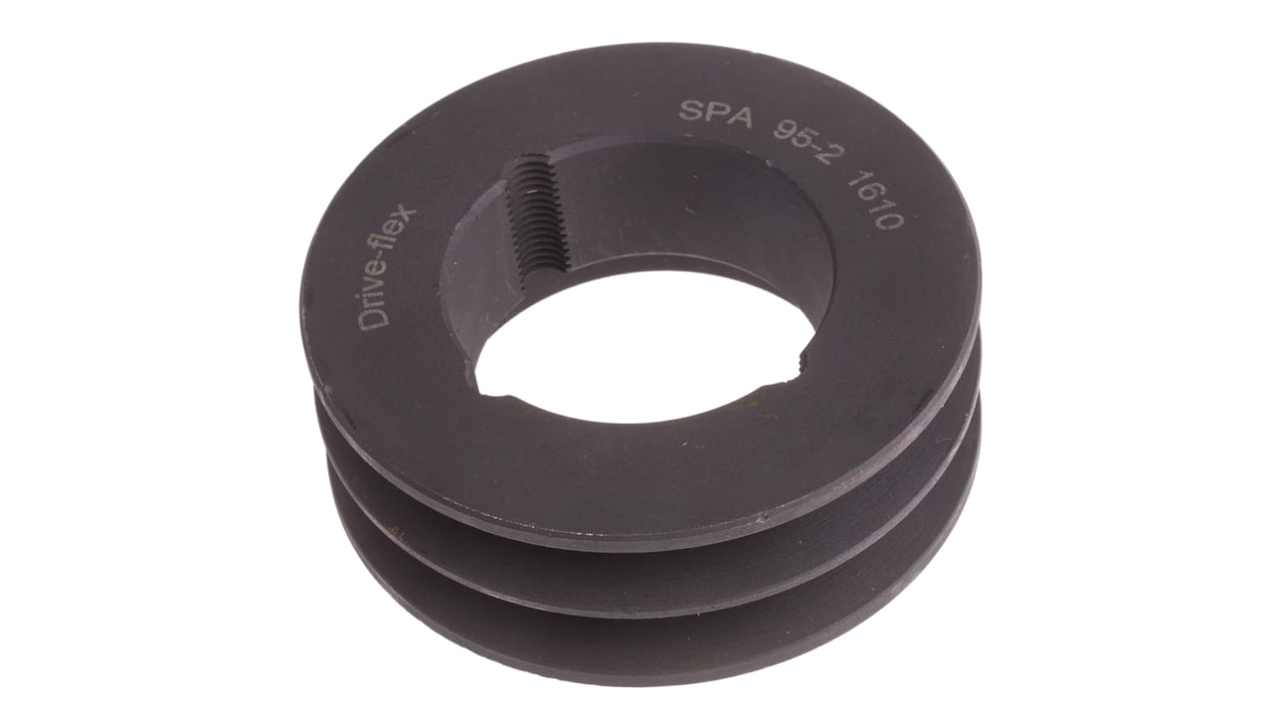 RS PRO Stahl Riemenscheibe Ø 100.5mm, Bohrung 42mm