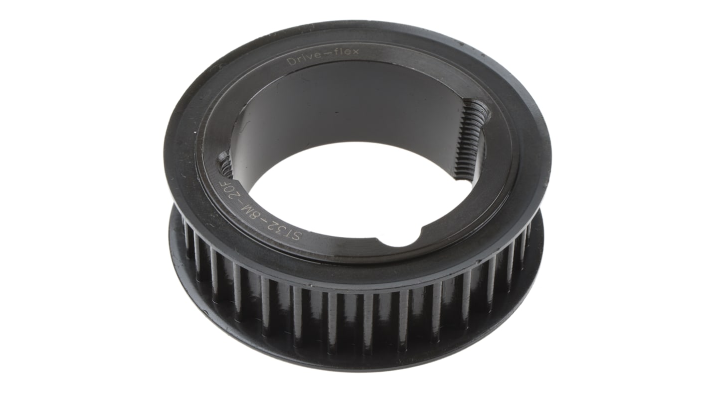 Poulie pour courroie crantée en Acier 32 dents , pas de 8mm