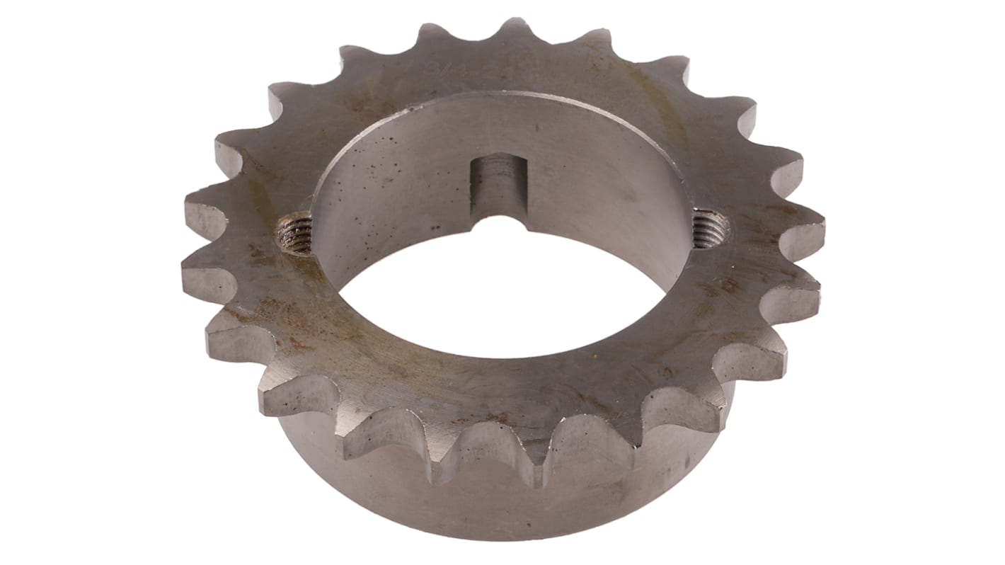 RS PRO 21 Tooth Taper Bush Sprocket 12B1 Chain Type RS