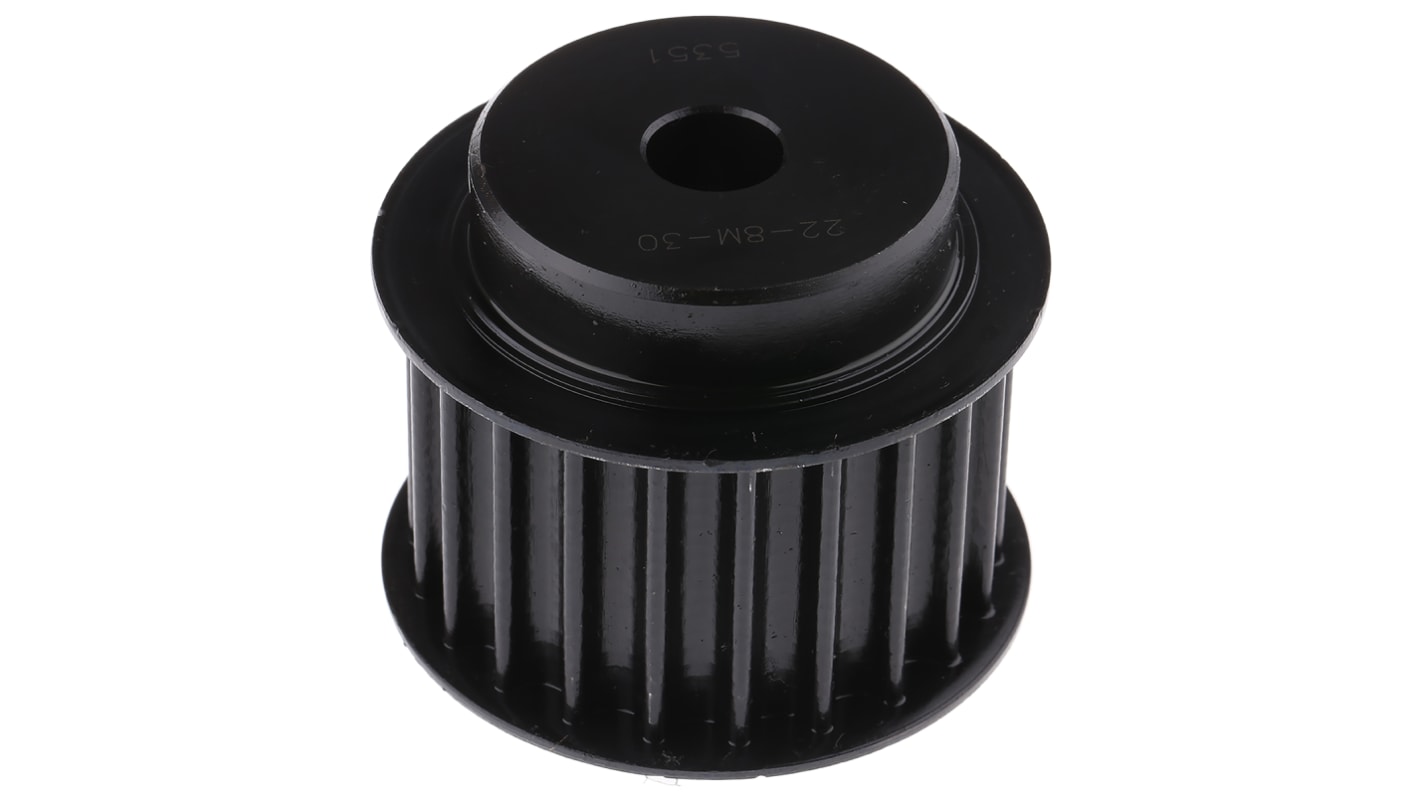 Poulie pour courroie crantée en Acier 22 dents , pas de 8mm, alésage 12mm