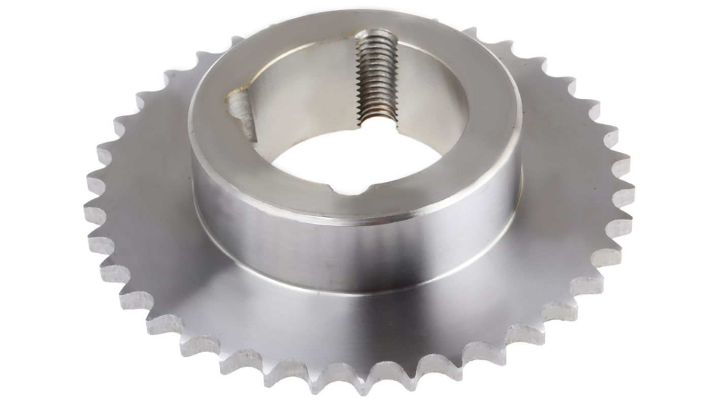 RS PRO 38 Tooth Taper Bush Sprocket 06B-1 Chain Type