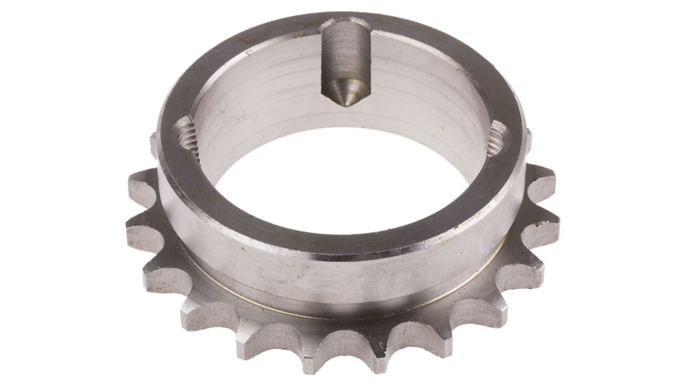 RS PRO 20 Tooth Taper Bush Sprocket 08B-1 Chain Type