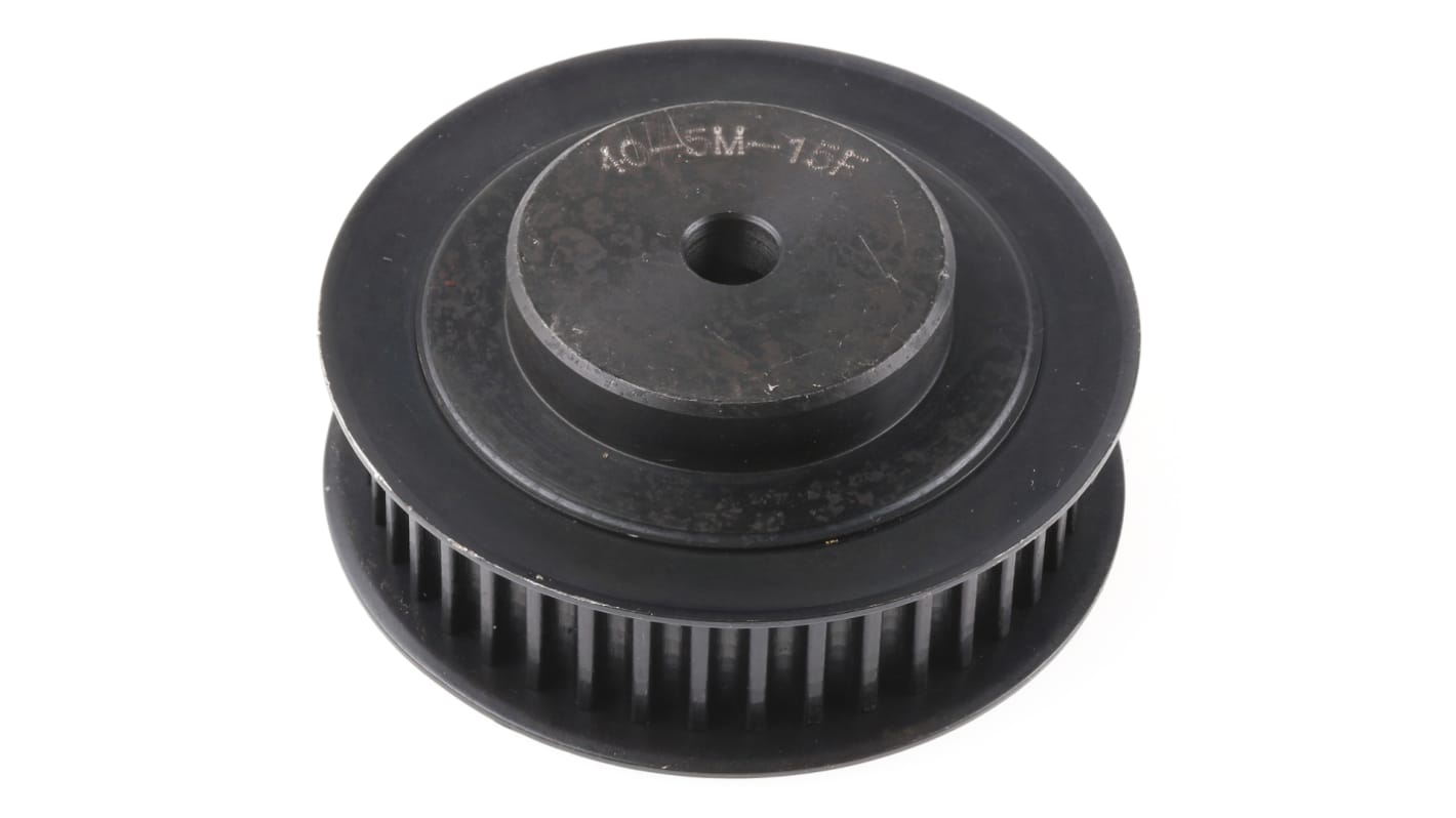 RS PRO Timing Belt Pulley, Steel 15mm Belt Width x 5mm Pitch, 40 Tooth