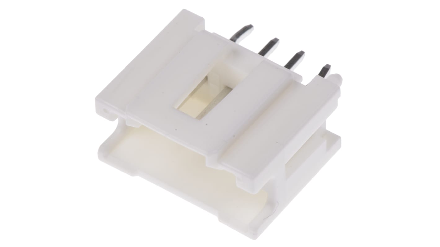 Molex MicroClasp Series Straight Through Hole PCB Header, 4 Contact(s), 2.0mm Pitch, 1 Row(s), Shrouded