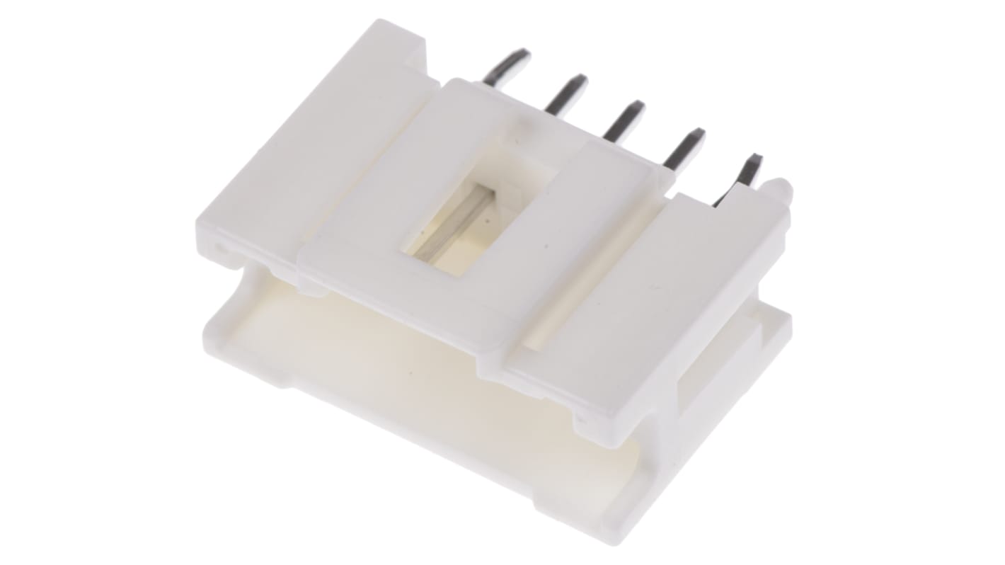 Molex MicroClasp Series Straight Through Hole PCB Header, 5 Contact(s), 2.0mm Pitch, 1 Row(s), Shrouded